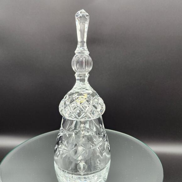 Bleikristall Crystal Bell  Germany Vintage Dainty Etched - Picture 1 of 4